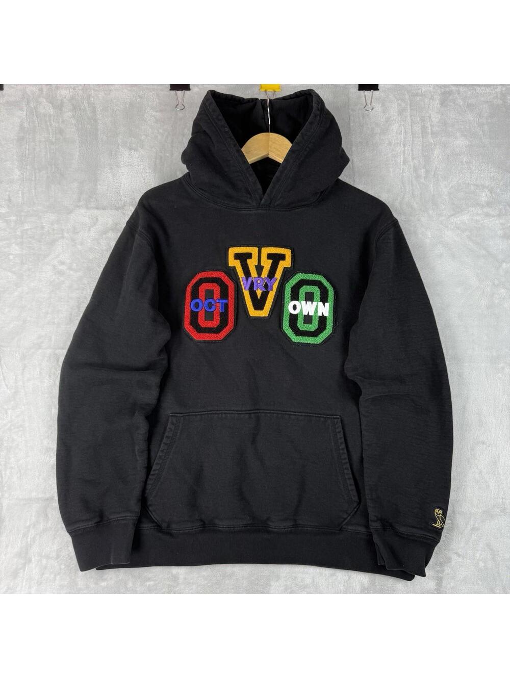 October’s Very Own OVO OG Owl Embroidered Hoodie Authentic Size XL Heavy Fleece